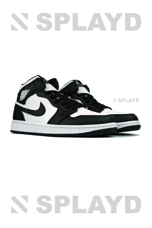 Jorden 1 Mid White Black Panda