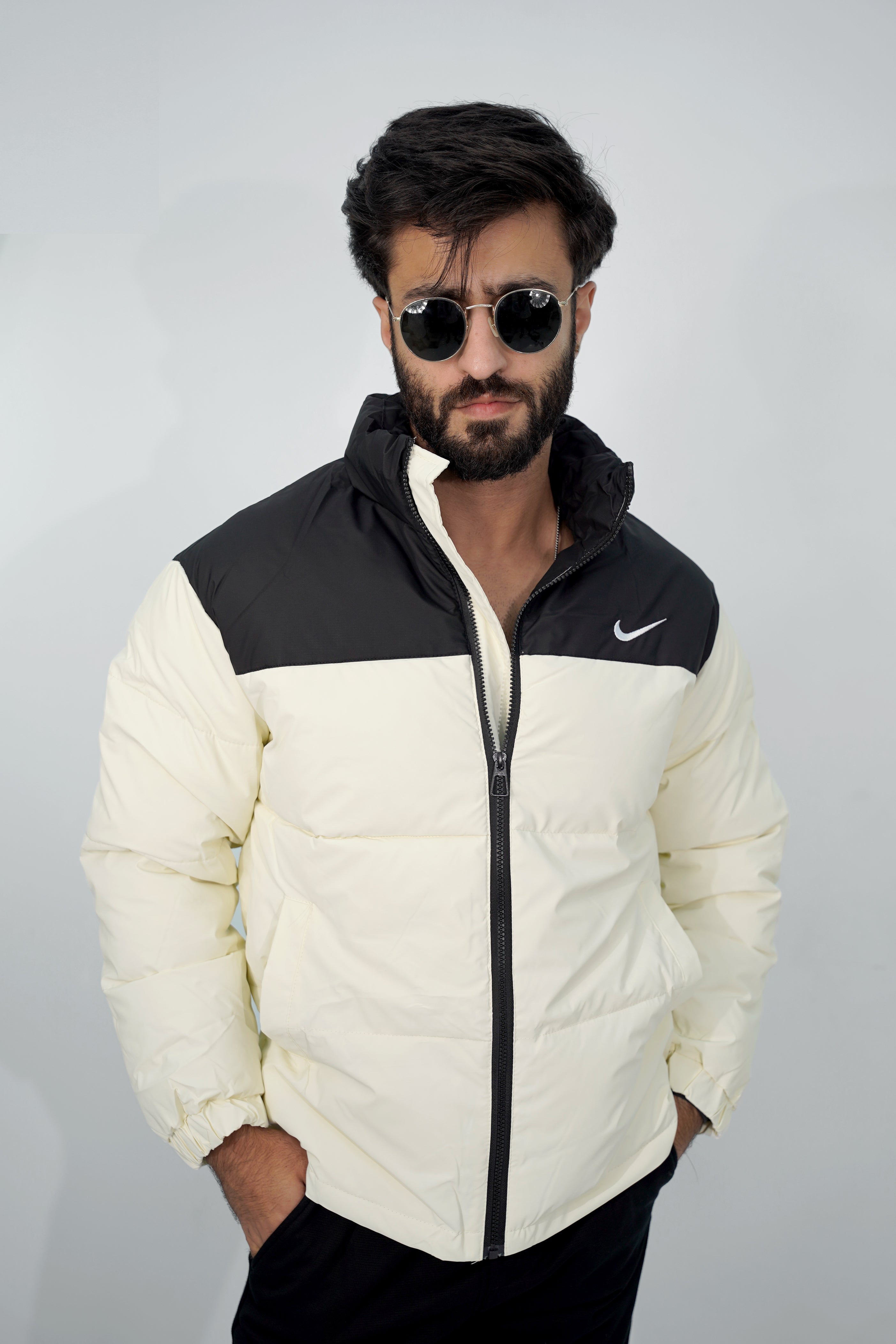 nike white puffer