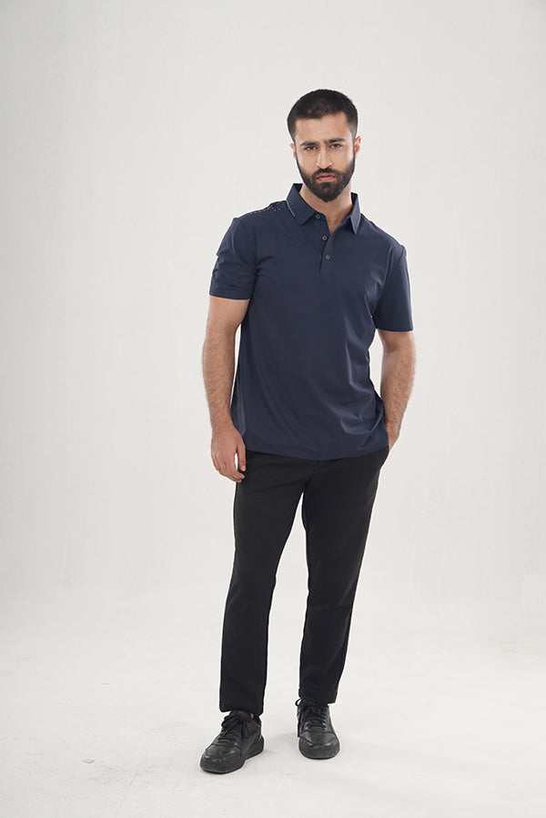 Nesp Dark Blue Polo Shirt PS-0263