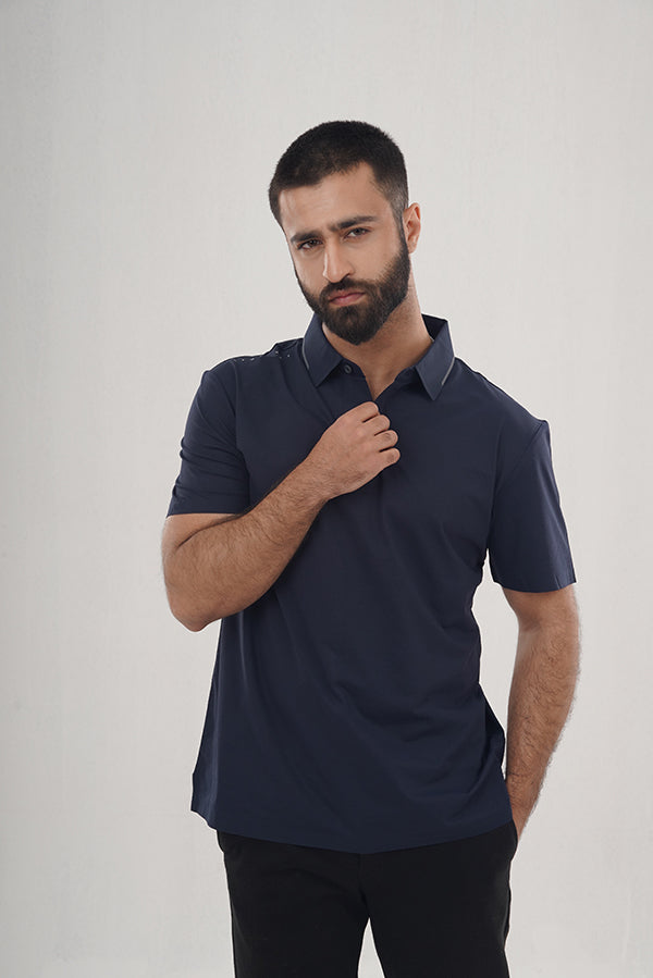 Nesp Dark Blue Polo Shirt PS-0263