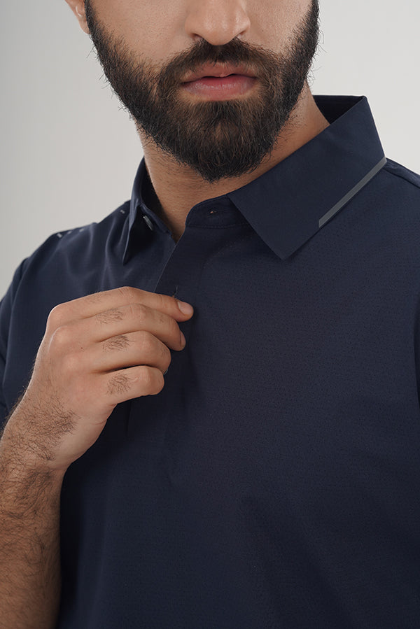 Nesp Dark Blue Polo Shirt PS-0263