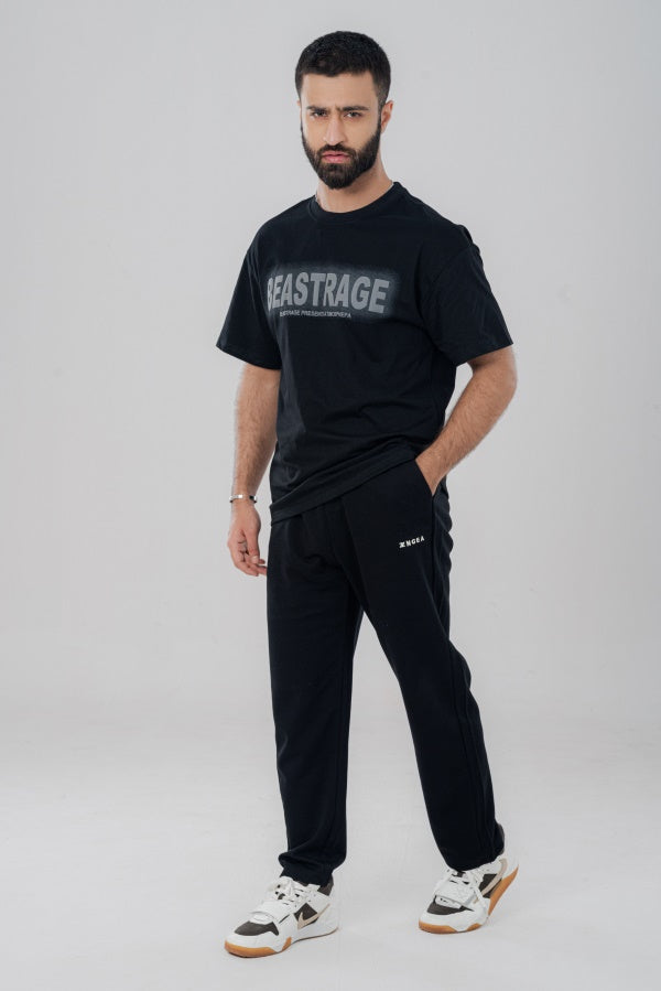 Beaage Shadow Black T-Shirt TS-0458