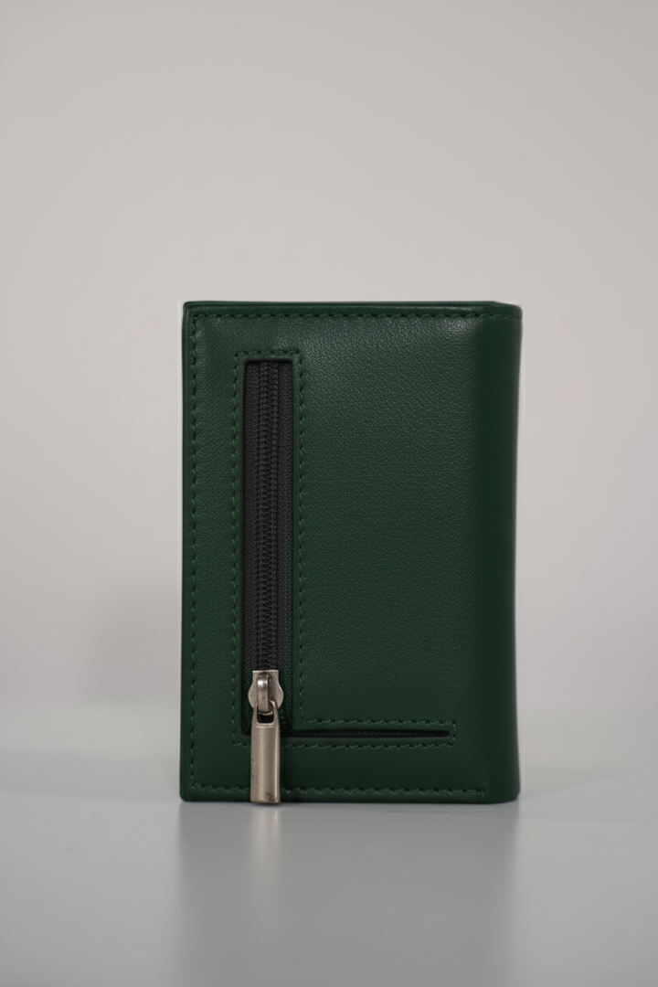 Pop Up Green Leather Wallet PW-00133 SPLAYD