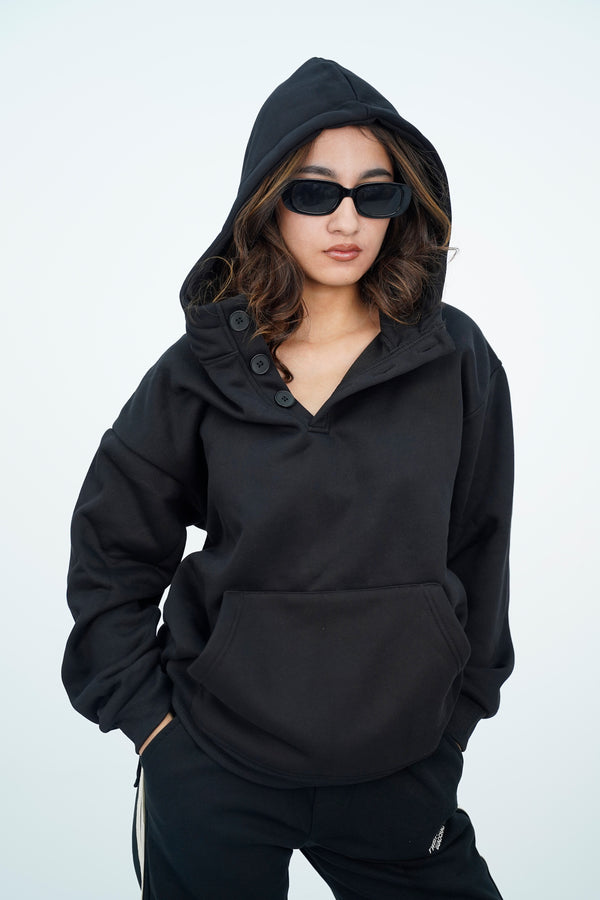 B3B Black Hoodie HD-3226