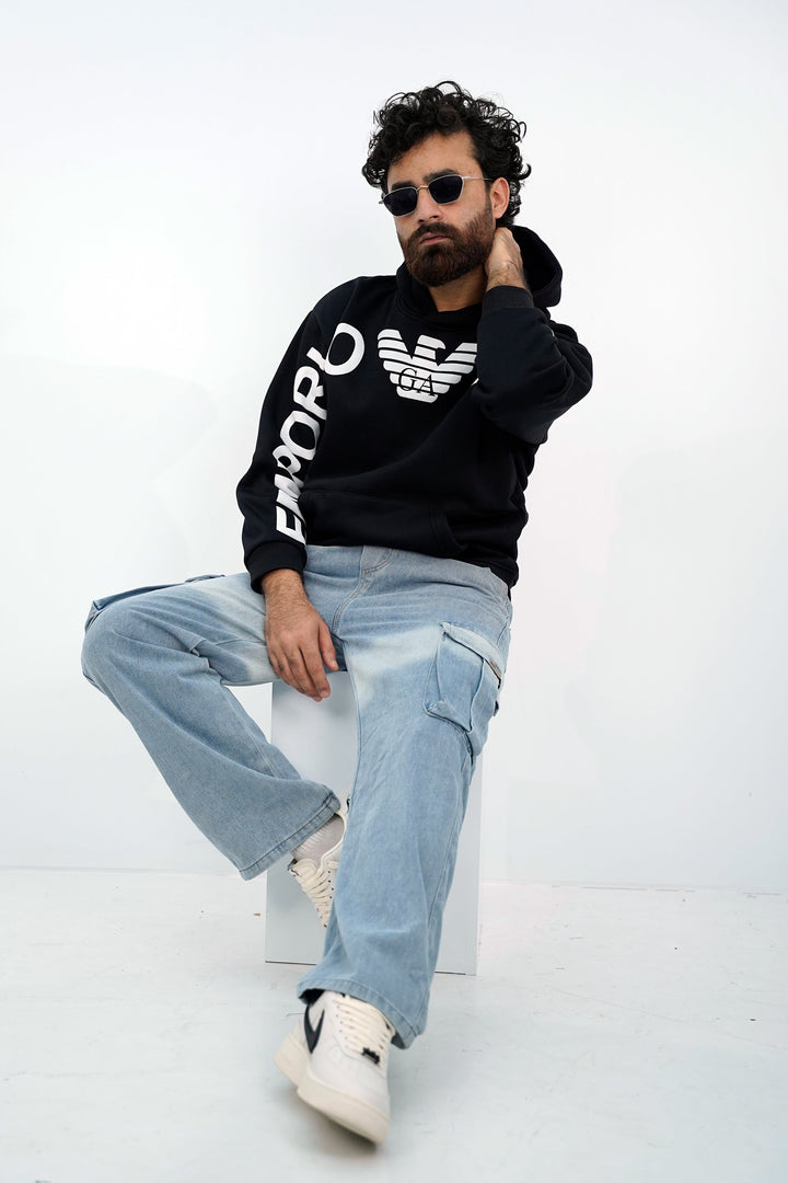 Armani Black Hoodie HD-3221 SPLAYD