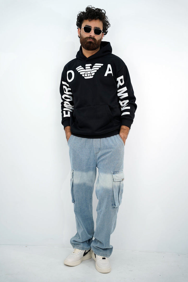 Armani Black Hoodie HD-3221 SPLAYD