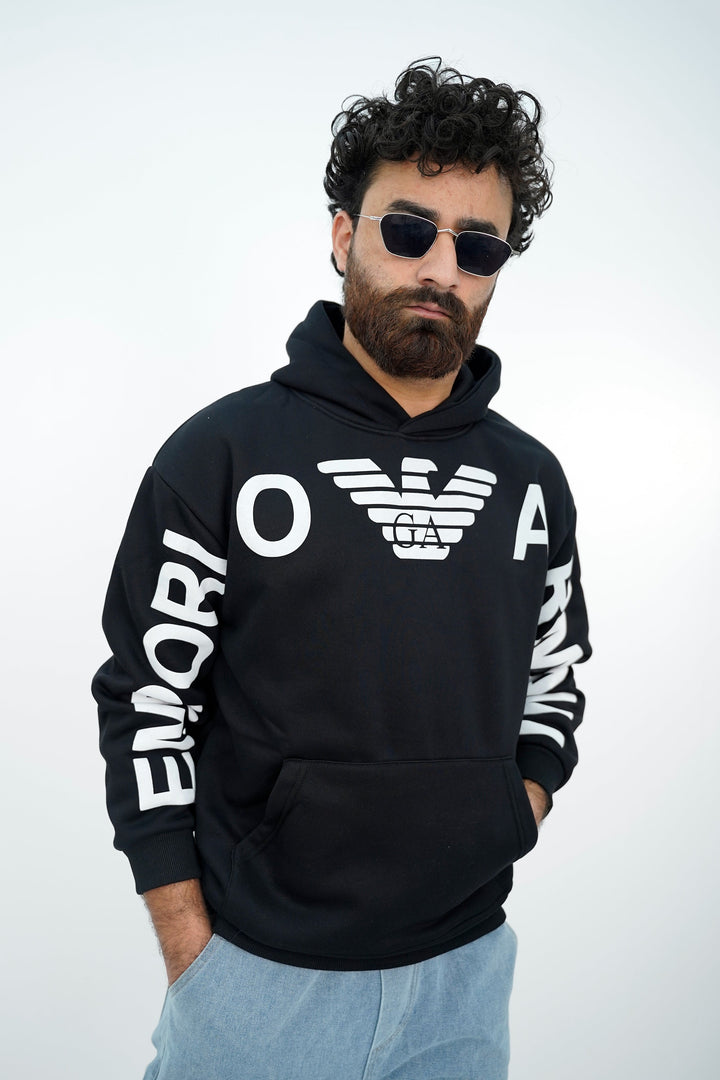 Armani Black Hoodie HD-3221 SPLAYD