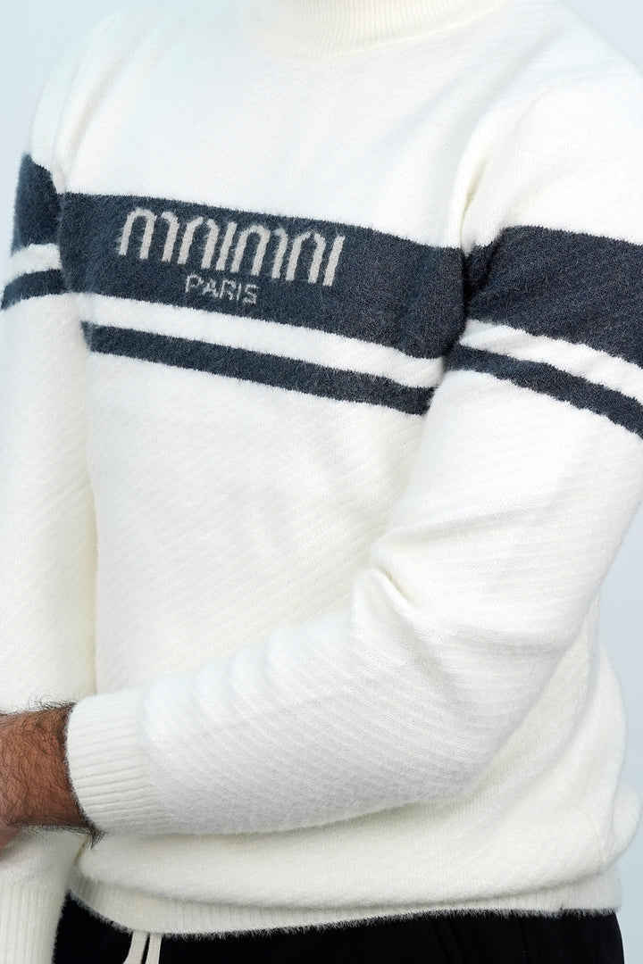 Mnimni White Sweater SW-3506 SPLAYD
