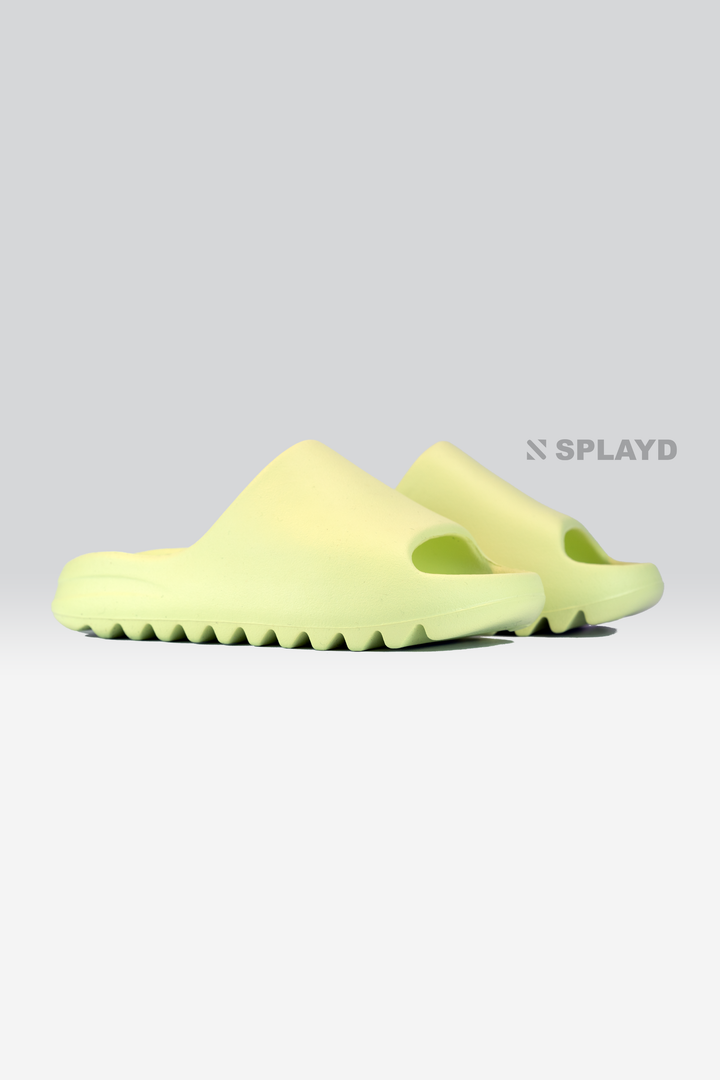 Yezzy Glow Green Slide SPLAYD