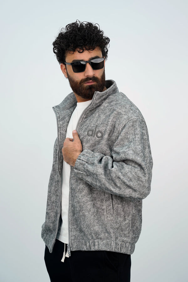 Zipper Alo Greige Jacket ZJ-3111 SPLAYD