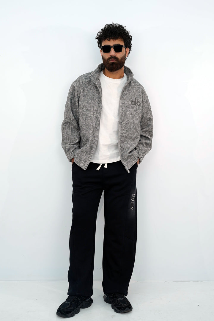 Zipper Alo Greige Jacket ZJ-3111 SPLAYD