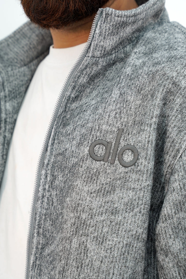 Zipper Alo Greige Jacket ZJ-3111 SPLAYD