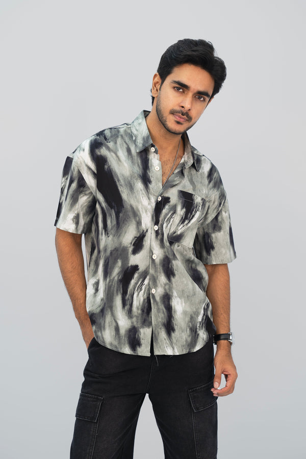 Smoky Gray Half Shirt HS-2628 SPLAYD