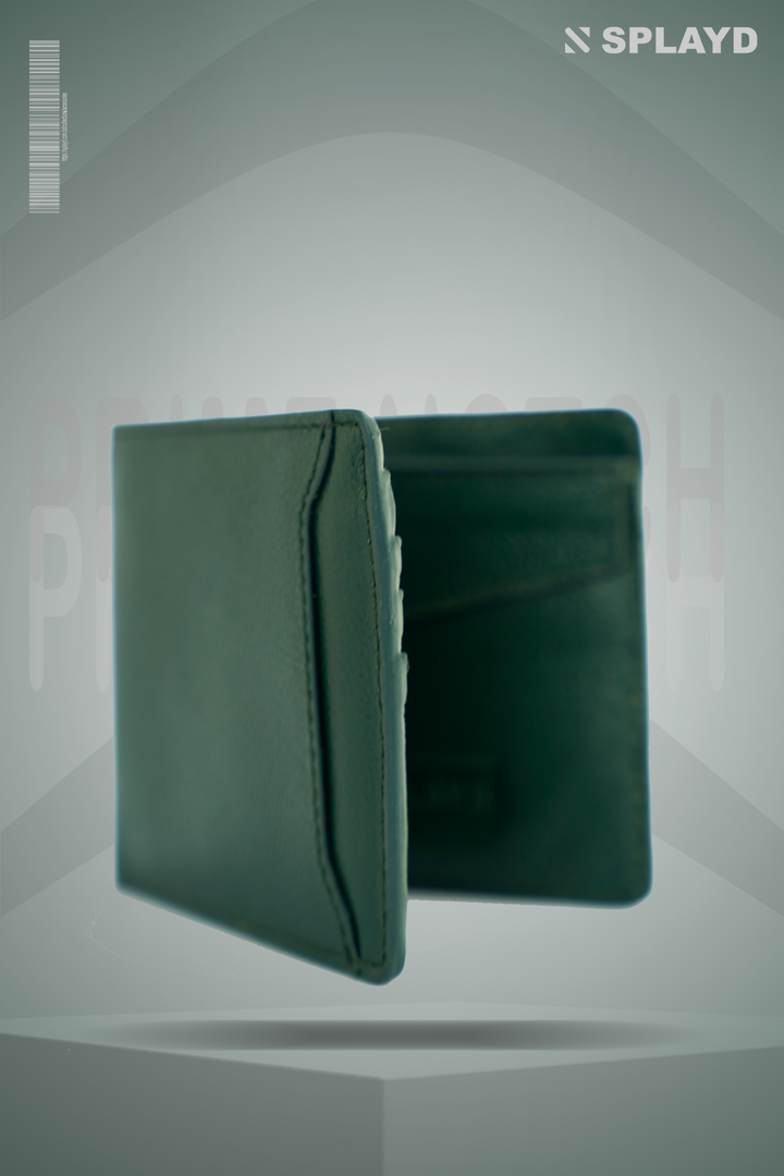 Genuine Leather Green moneybag-00106 SPLAYD
