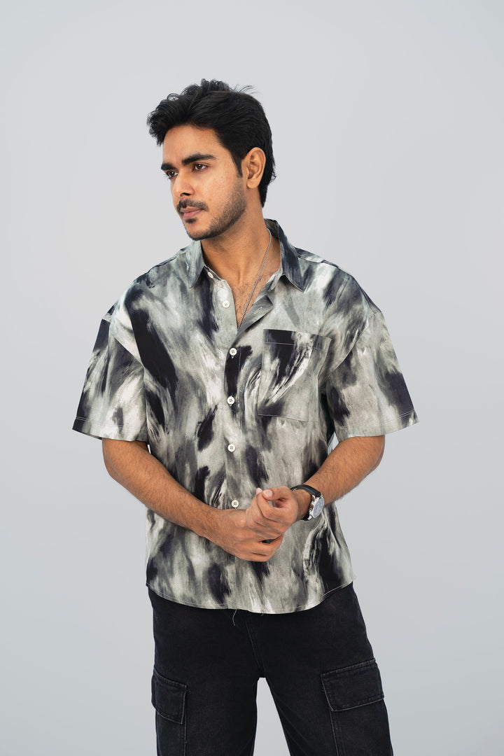 Smoky Gray Half Shirt HS-2628 SPLAYD