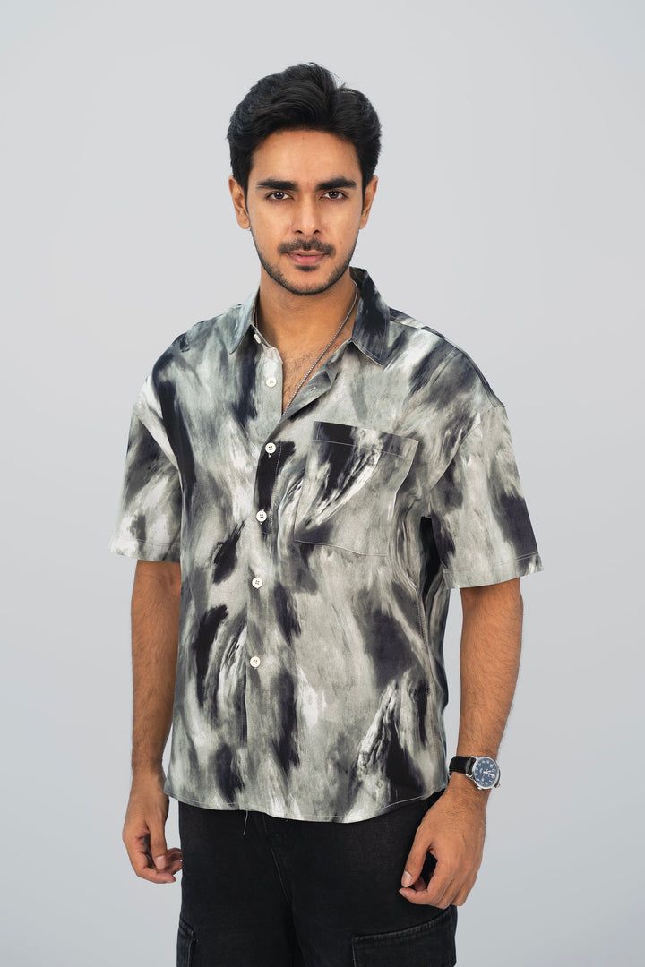 Smoky Gray Half Shirt HS-2628 SPLAYD