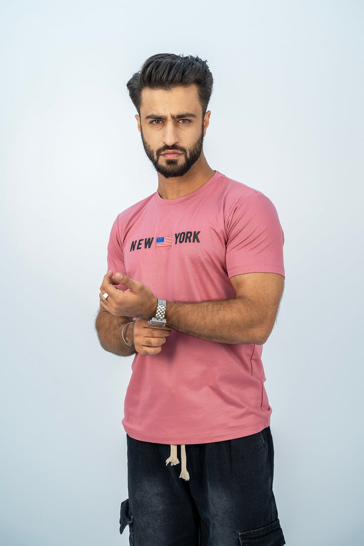 New York Pink T-Shirt TS-2201 SPLAYD