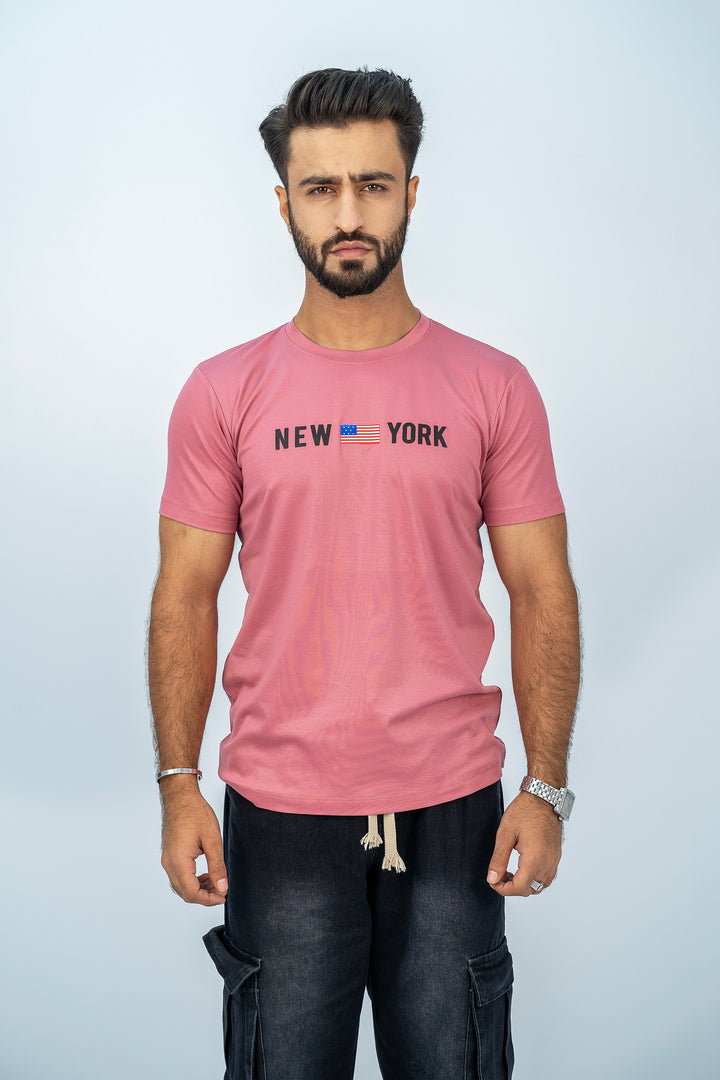 New York Pink T-Shirt TS-2201 SPLAYD