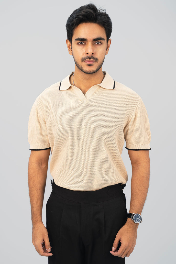 Textured Knitted Base Polo Shirt PS-2030 SPLAYD