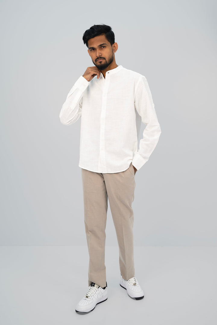 Band White Full Shirt FS-2447 SPLAYD