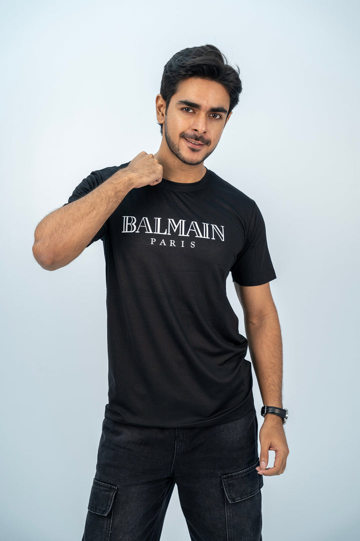 Balmain Paris Black T-Shirt TS-2209 SPLAYD
