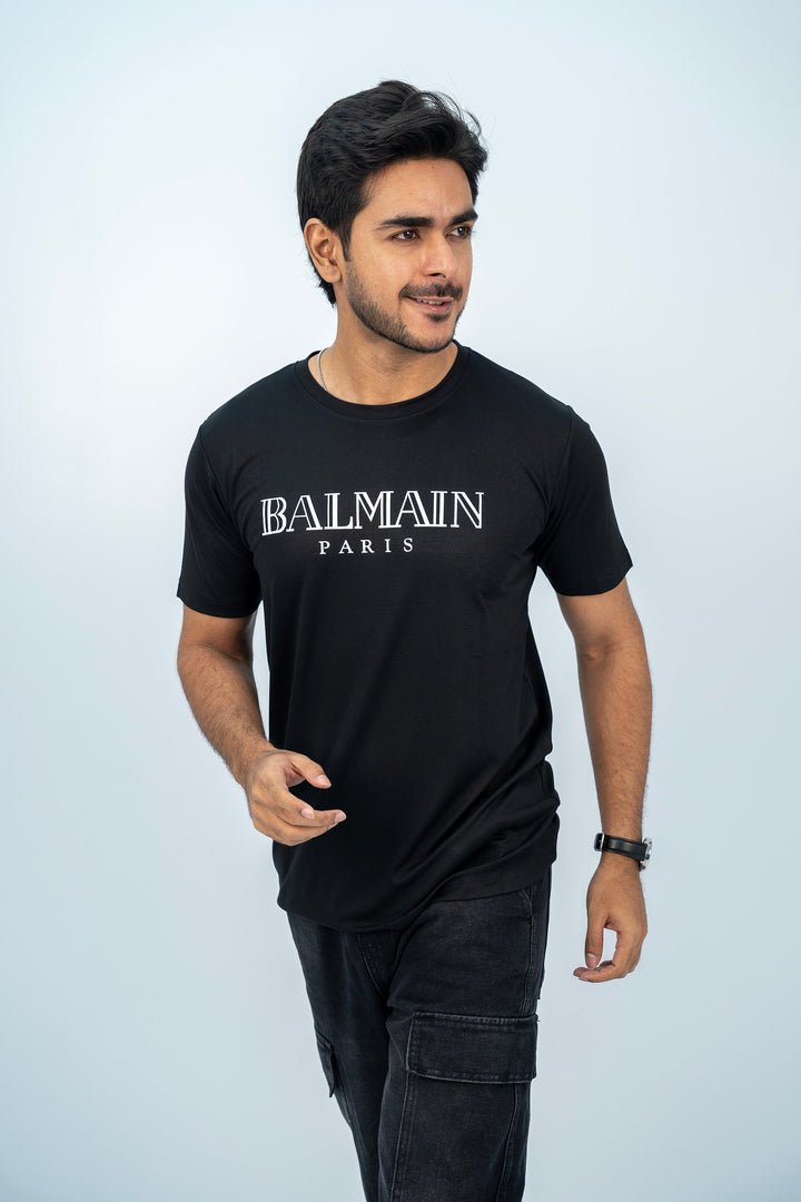 Balmain Paris Black T-Shirt TS-2209 SPLAYD