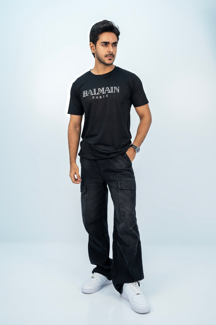 Balmain Paris Black T-Shirt TS-2209 SPLAYD
