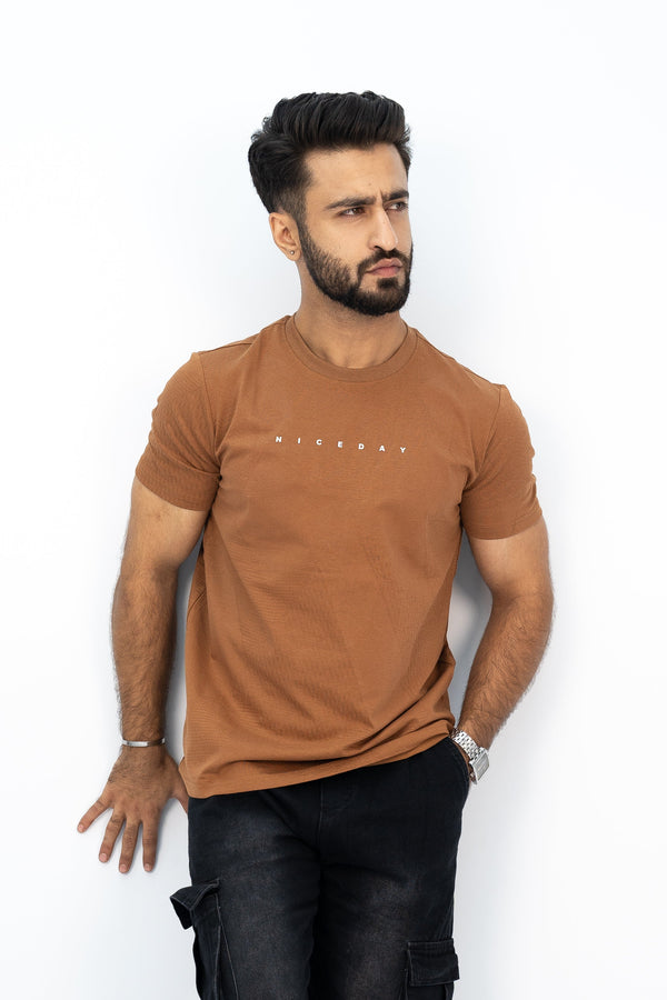 Nice Day Brown T-Shirt TS-2221 SPLAYD