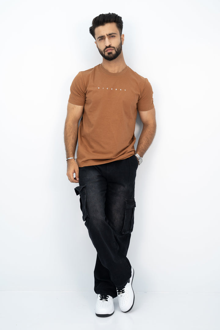Nice Day Brown T-Shirt TS-2221 SPLAYD