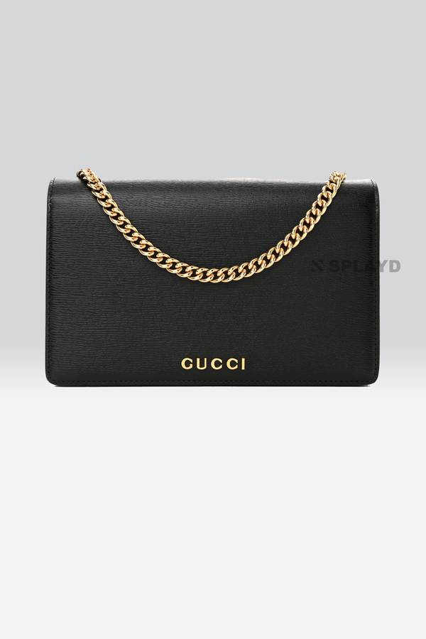 Gucci Continental Black Black Bag-30038 Splayd