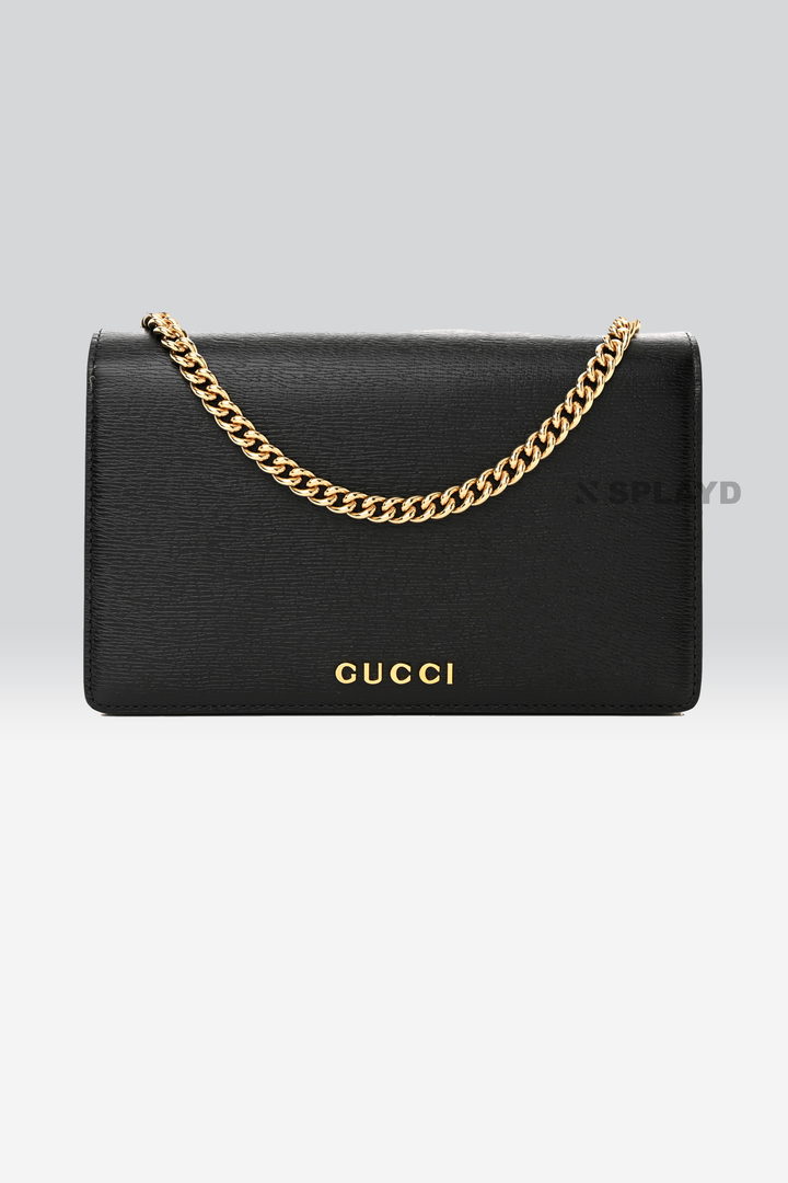 Gucci Continental Black Black Bag-30038 Splayd