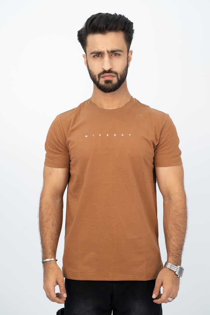 Nice Day Brown T-Shirt TS-2221 SPLAYD