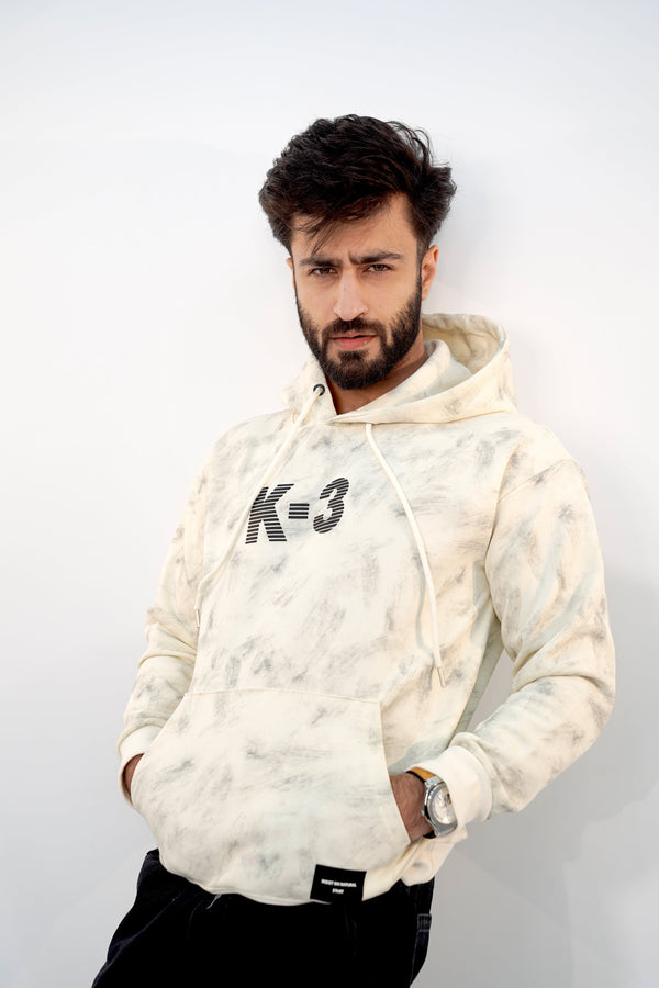 K-3 White Hoodie HD-3212 SPLAYD