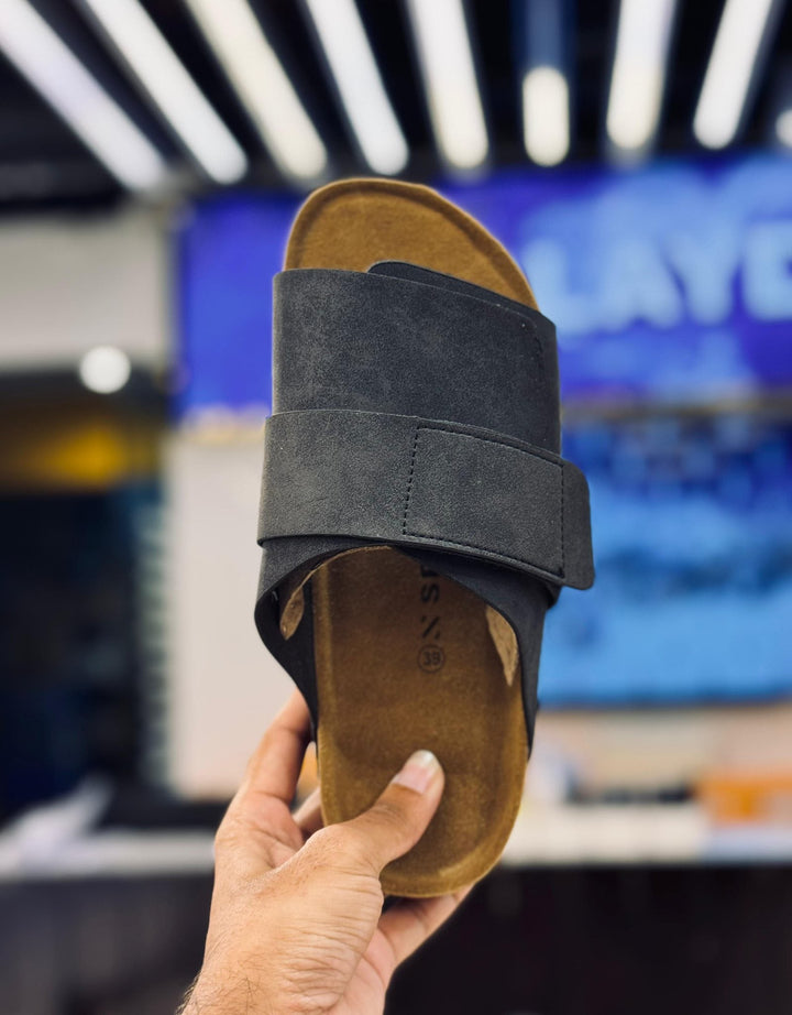 Splayd Cork Black Sandals SS-00512 SPLAYD