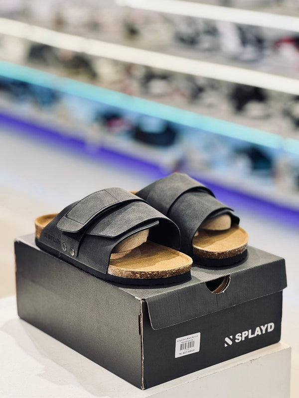 Splayd Cork Black Sandals SS-00512 SPLAYD