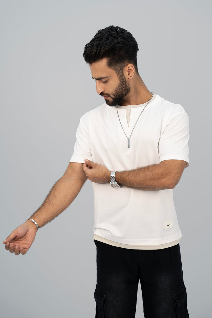 Peace White T-Shirt TS-2224 SPLAYD