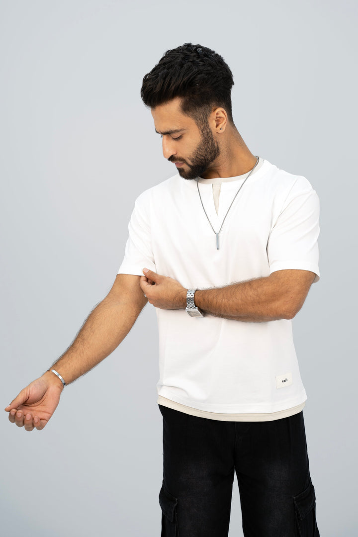 Peace White T-Shirt TS-2224 SPLAYD