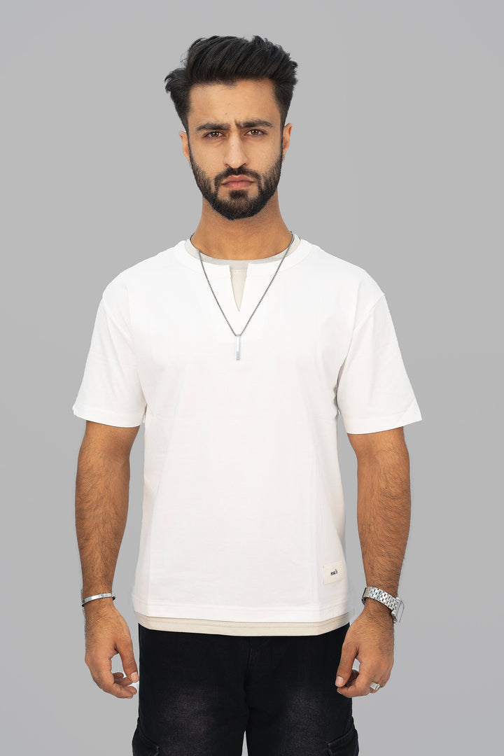 Peace White T-Shirt TS-2224 SPLAYD