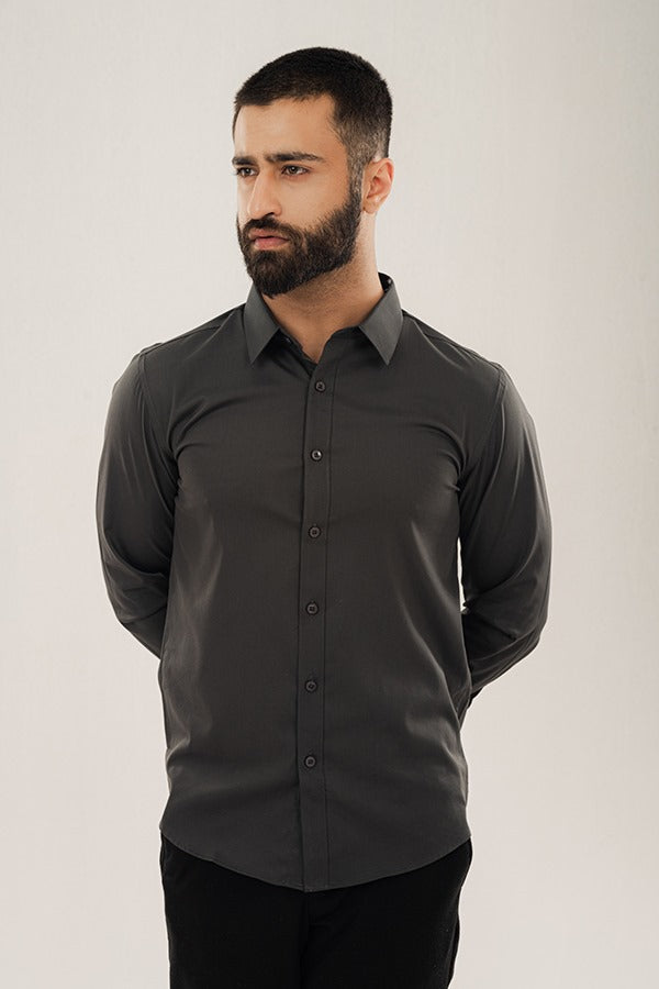 Formal Charcoal Gray Shirt FS-0604 SPLAYD
