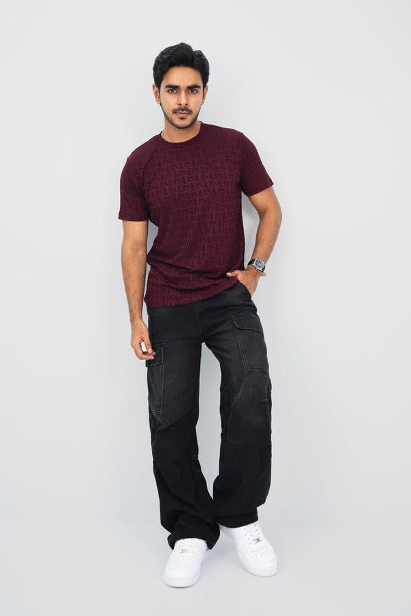Dior Maroon T-Shirt TS-2212 SPLAYD