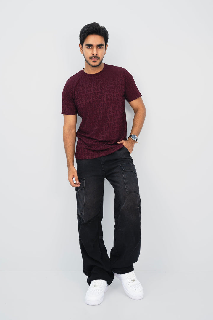 Dior Maroon T-Shirt TS-2212 SPLAYD