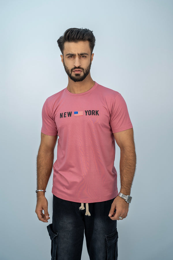 New York Pink T-Shirt TS-2201 SPLAYD