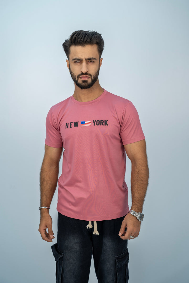 New York Pink T-Shirt TS-2201 SPLAYD