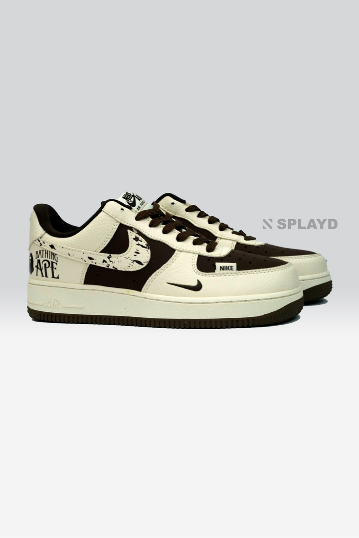 AF-1 BATHING APE BROWN 1:1 SPLAYD
