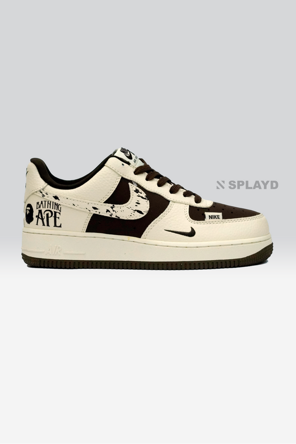 AF-1 BATHING APE BROWN 1:1 SPLAYD