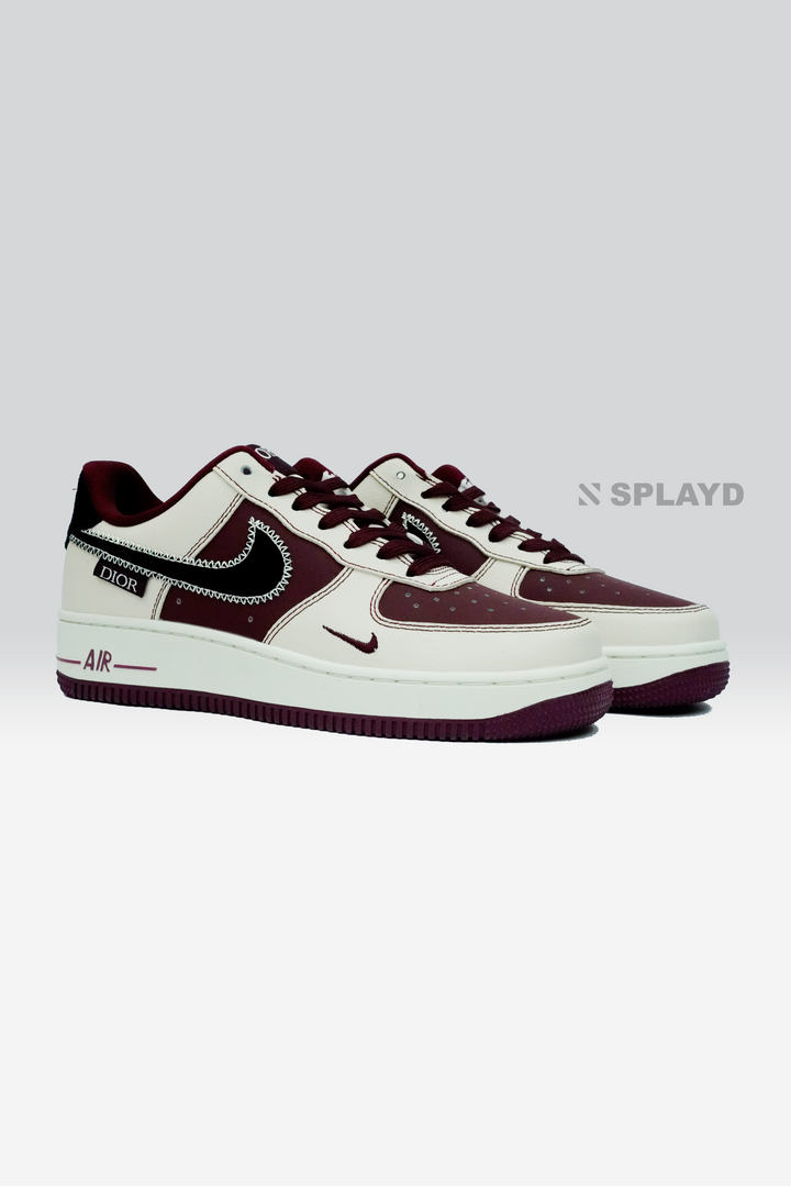 AF-1 Dior Maroon White 1:1 SPLAYD