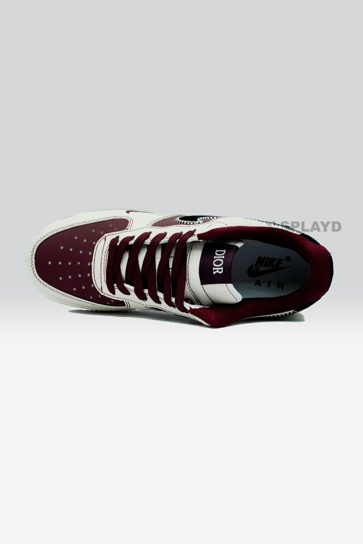AF-1 Dior Maroon White 1:1 SPLAYD