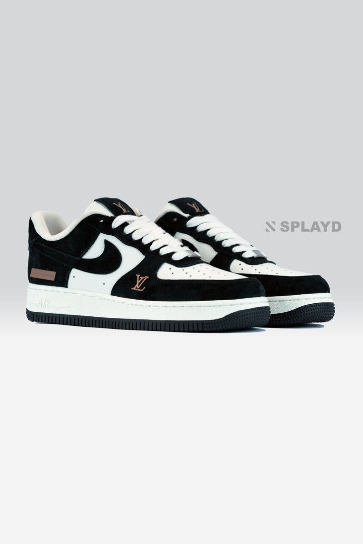 AF-1 LV Suede Black White Brown 1:1 SPLAYD