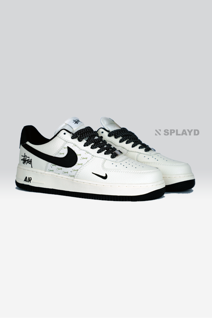 AF-1 Stussy Beige Black 1:1 Splayd