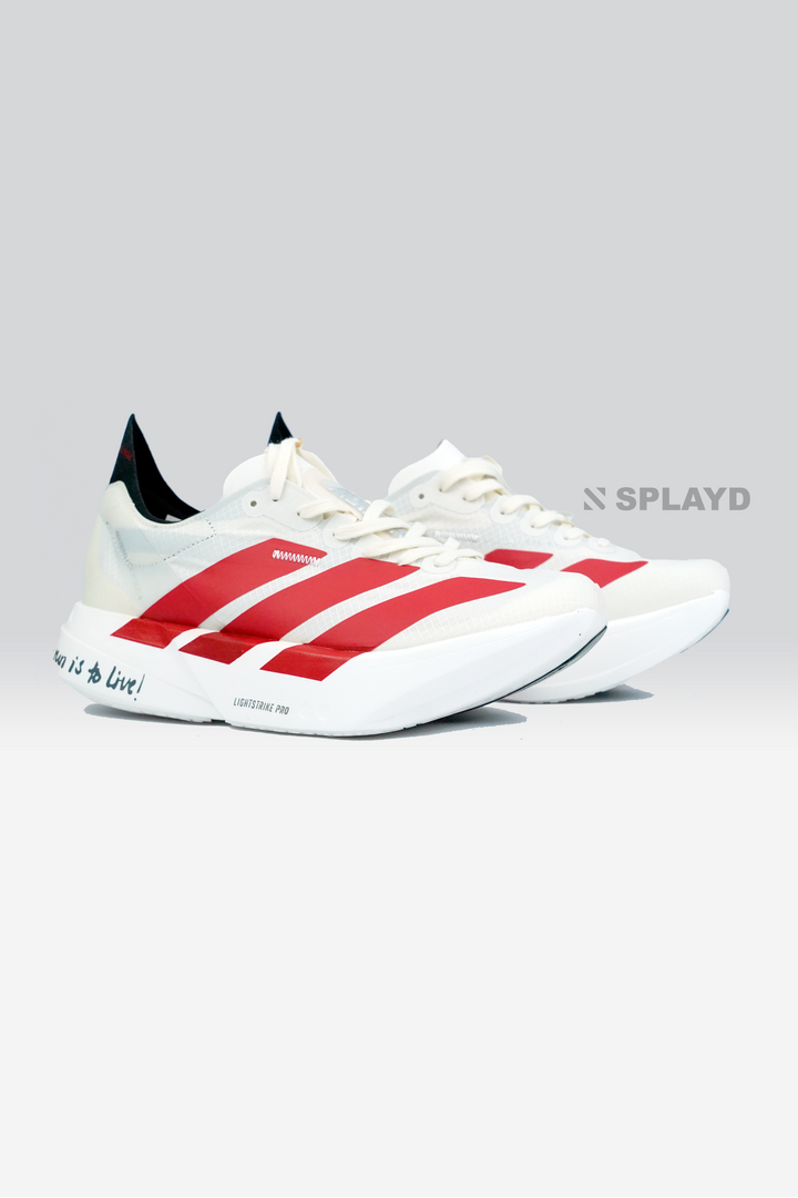 Adizero Adios Pro 4 Off-White Scarlet SPLAYD